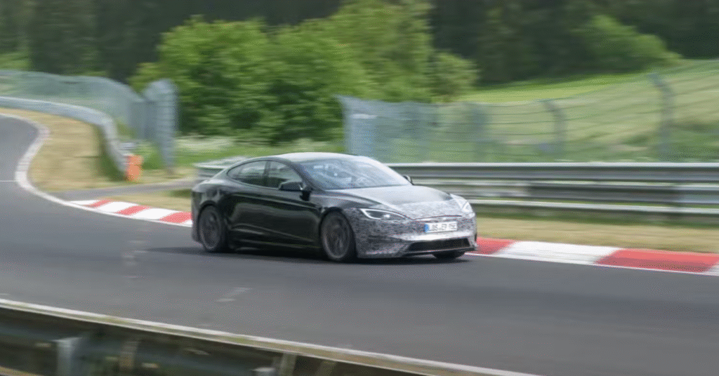 Tesla Model S Plaid Takes Another Swing At Porsche Taycan Turbo GT Nürburgring Record